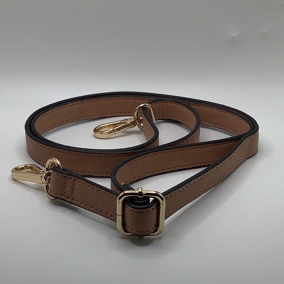 Brown vegan leather replacement purse strap - Picture 3 of 4